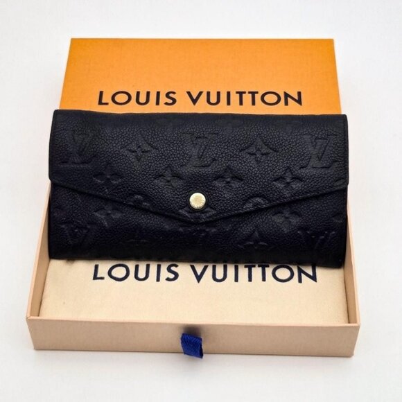 Louis Vuitton Monogram Empreinte Curieuse Sarah Wallet Black Leather - Picture 5 of 16